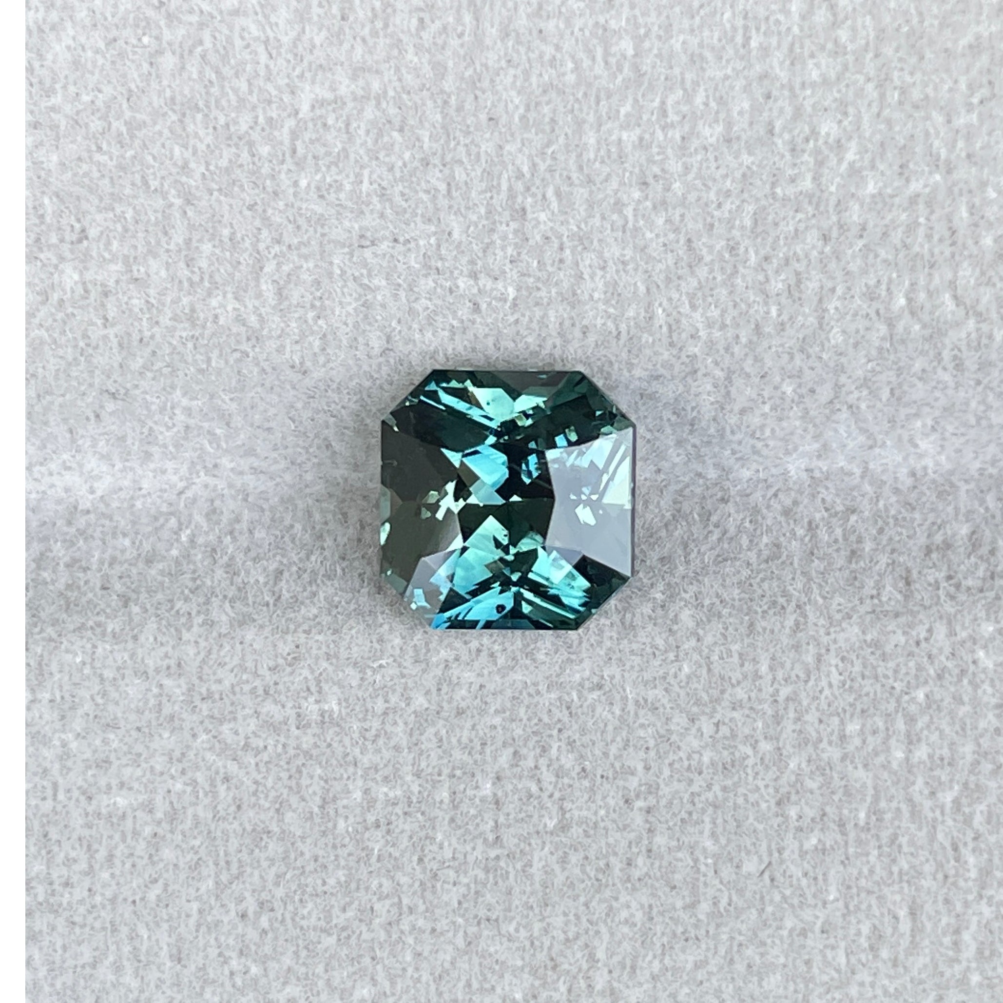 Loose teal sapphire