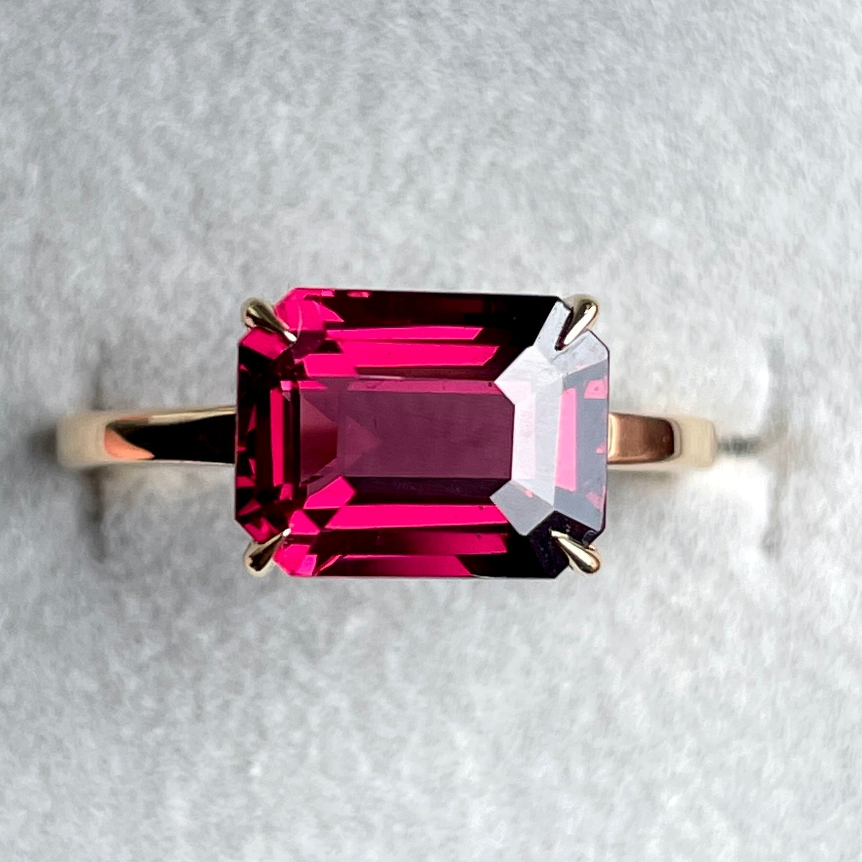 Gemstone promise ring