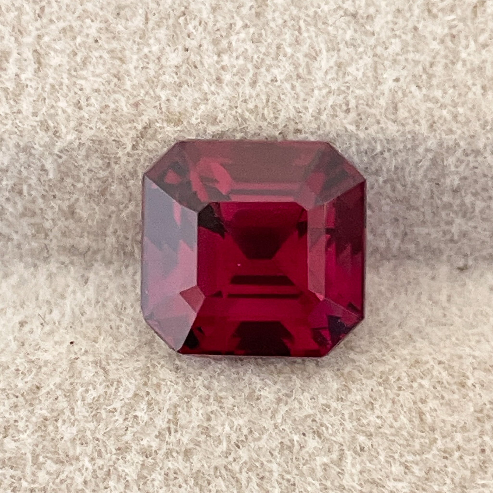 Natural Pyrope Almandite Garnet, 3.38 Ct emerald cut, deep red VVS loose garnet stone for engagement rings.
