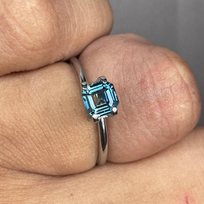 1.08 carat Teal Sapphire is well cut to bring out the best colour and luster, - NASHGEMS