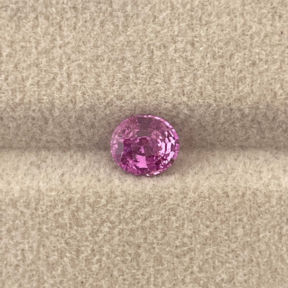 1.09 crt natural sakura Pink Sapphire, certified