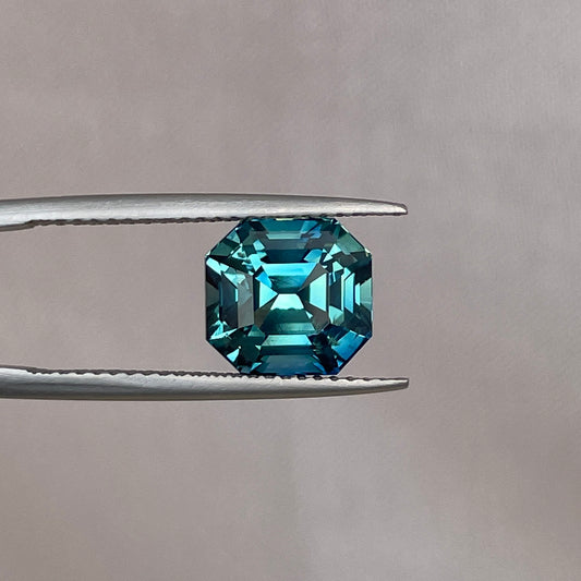 Teal sapphire stone octagon cut teal sapphire, Pura teal sapphire 4.57 crt, Loose Sapphire, Earth mined sapphire