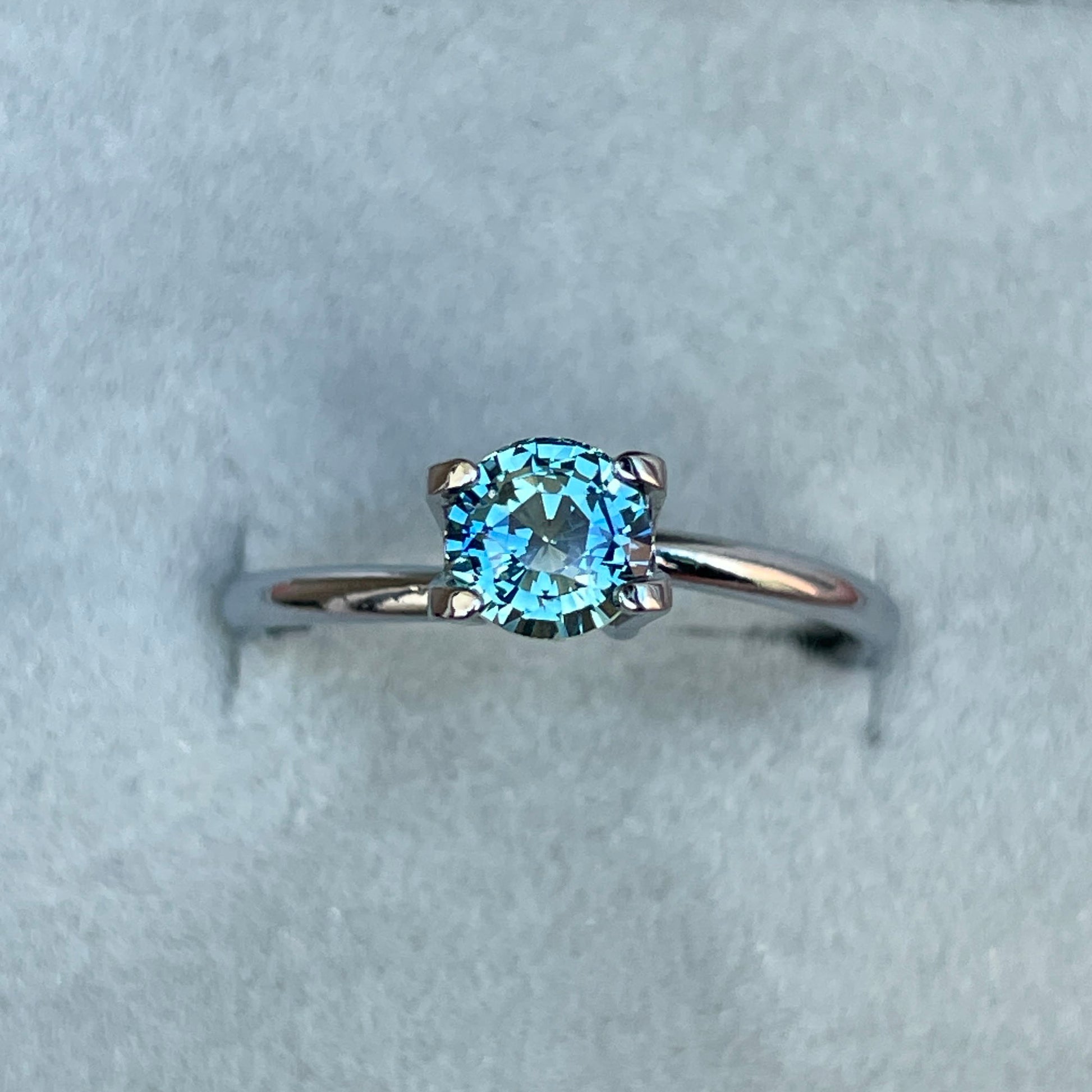 1.00 crt for Teal Sapphire Ring, Blue Green Sapphire, Wedding Bridal ring, Big Sur teal sapphire
