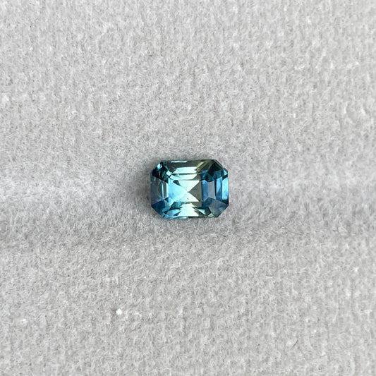Blue Green Sapphire Genuine Gems - Teal Colored Loose Sapphire Gemstones. 1.08 crt