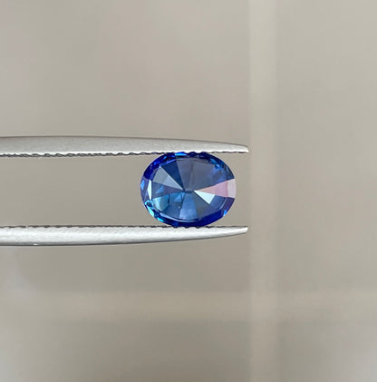 Sri Lanka Blue Sapphire, 1.67 ct, Genuine Blue Sapphire Loose Stone, Low Cost Gem for Wedding Rings, Faceted Sapphire, September Birthstone - NASHGEMS