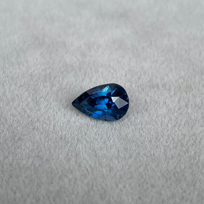 1.34 Carats Natural Blue Sapphire, Loose Gemstone for jewelry making - NASHGEMS