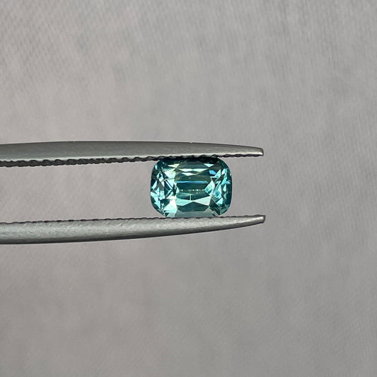 This 1.00 crt Green Sapphire is well cut to bring out the best colour and lustre, and has a perfect colour blend.