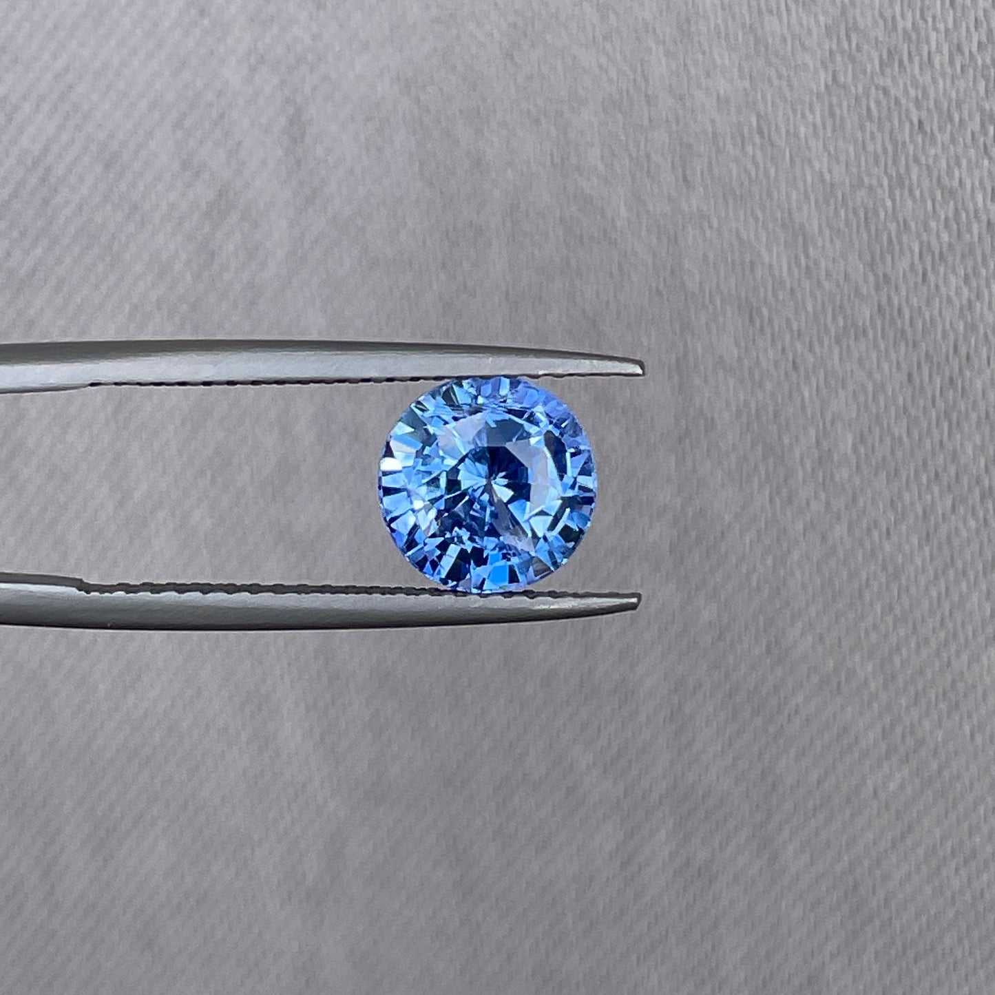 3.04 Blue Sapphire Gemstone Round | Loose Stone, natural stone - NASHGEMS