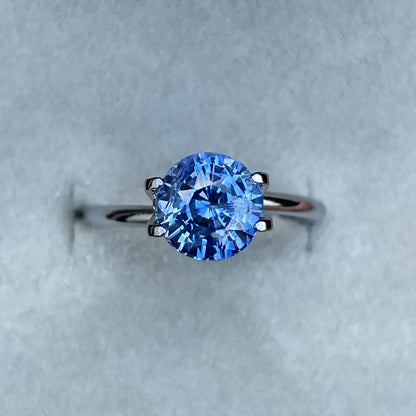 3.04 Blue Sapphire Gemstone Round | Loose Stone, natural stone