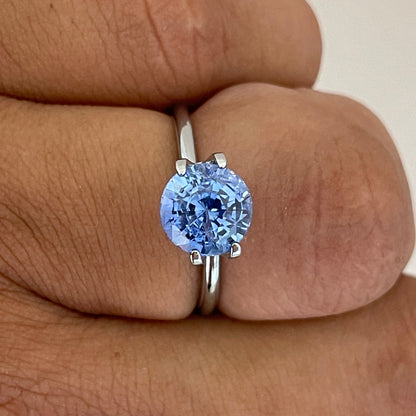 3.04 Blue Sapphire Gemstone Round | Loose Stone, natural stone