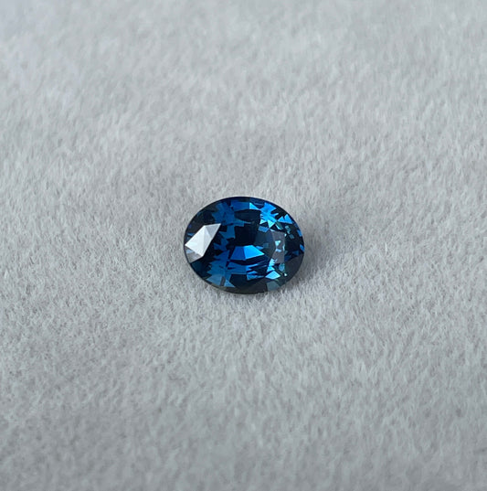 AAA Color Ceylon Blue Sapphire Loose Oval Cut Gemstone, Fine Quality Blue Sapphire Ring And Jewelry Making Gemstone 1.25 Ct