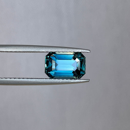 Teal sapphire, Alpine Black Swallowtail teal sapphire 2.42 crt. Faceted Loose Gemstone, Best Quality for Making Jewelry