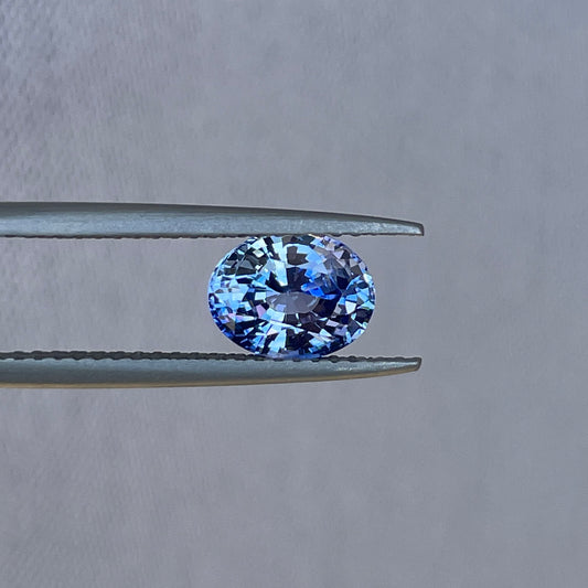 Natural Blue sapphire. Pastel. 1.53 crt