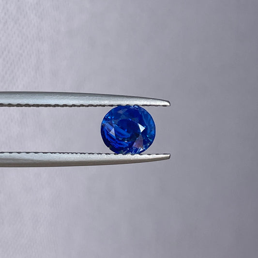 Natural Blue sapphire Round cut, Blue sapphire 0.97 crt. New York Giants Blue for Personalized Gift