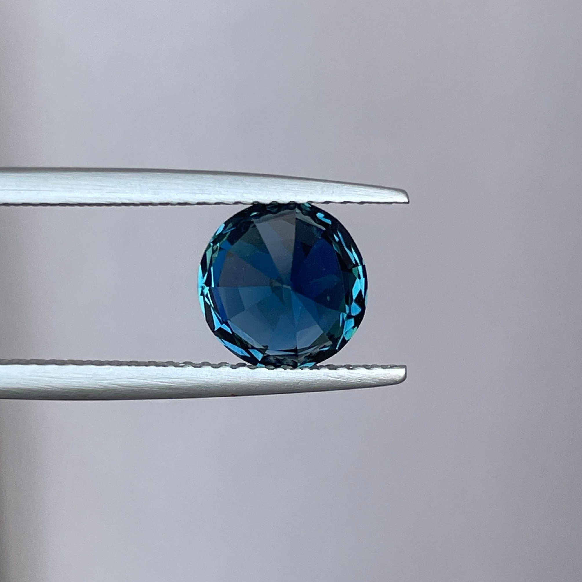 NATURAL TEAL BLUE GREEN ROUND SAPPHIRE 3.06