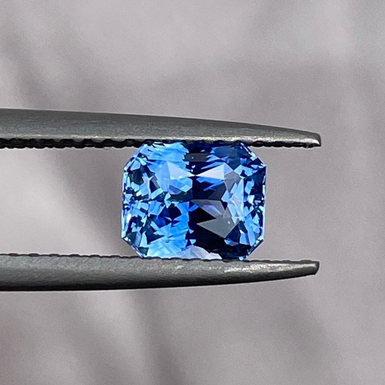 Natural blue sapphire Neelam birthstone gemstone in a 1.25 ct blue sapphire ring for women, from NASHGEMS jewelry collection.
