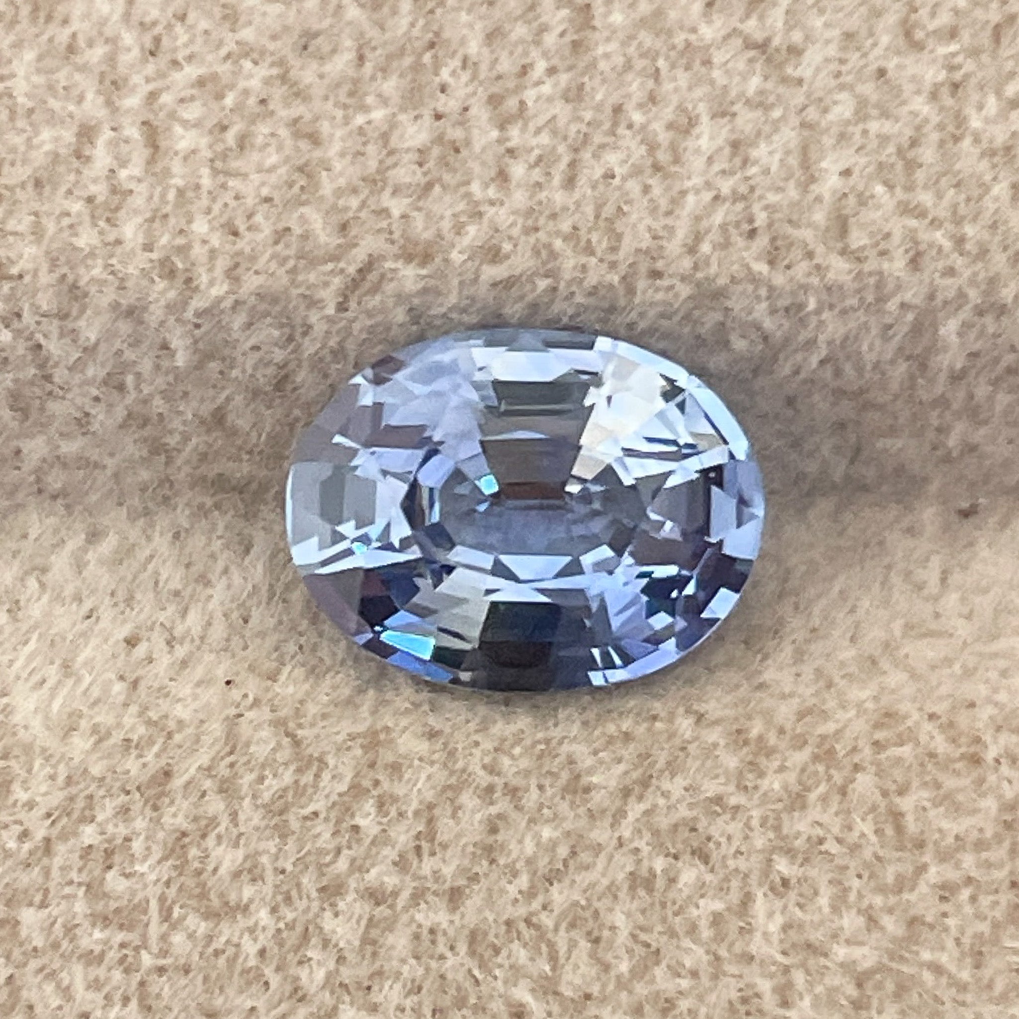Natural Ceylon blue sapphire loose gemstone, 2.06 Ct oval cut, no heat, VVS clarity, ideal for engagement rings by NASHGEMS.