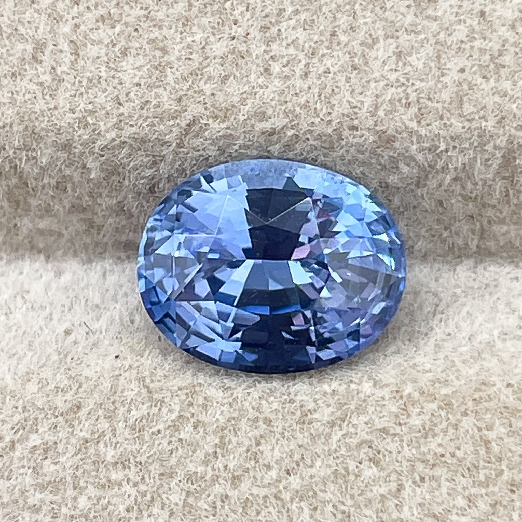 Natural Ceylon blue sapphire loose gemstone, 2.15 Ct oval cut, VVS clarity for engagement rings or custom jewelry by NASHGEMS.