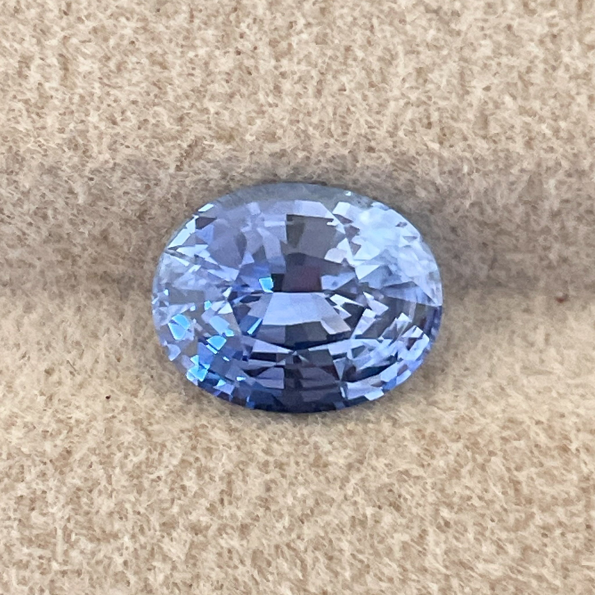 Natural Ceylon Blue Sapphire 2.15 Ct oval cut loose gemstone by NASHGEMS, ideal for engagement rings or custom jewelry.