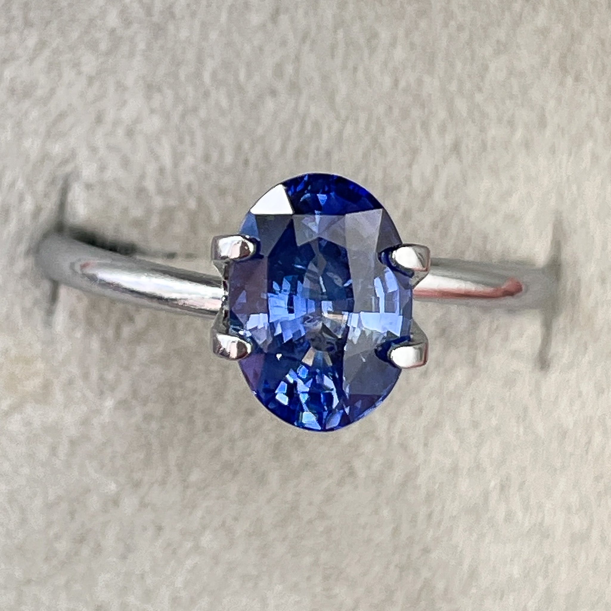 Natural Ceylon Blue Sapphire 2.27 Ct oval cut loose gemstone by NASHGEMS, ideal for engagement rings or custom jewelry.