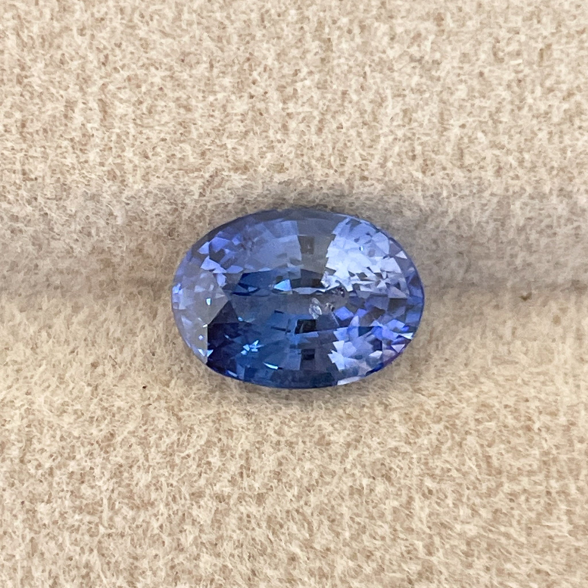 Natural Ceylon blue sapphire loose gemstone, 2.27 ct oval cut, perfect for engagement rings or custom jewelry by NASHGEMS.