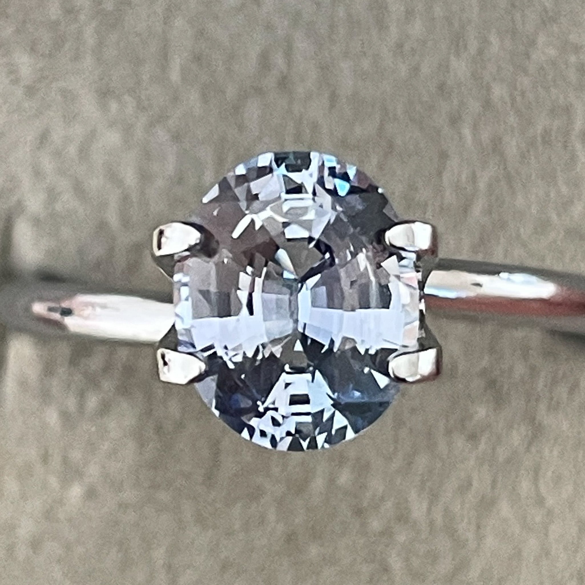 Natural Ceylon Pale Blue Sapphire 1.56 Ct oval cut, loose gemstone by NASHGEMS, ideal for engagement rings, no heat treatment.