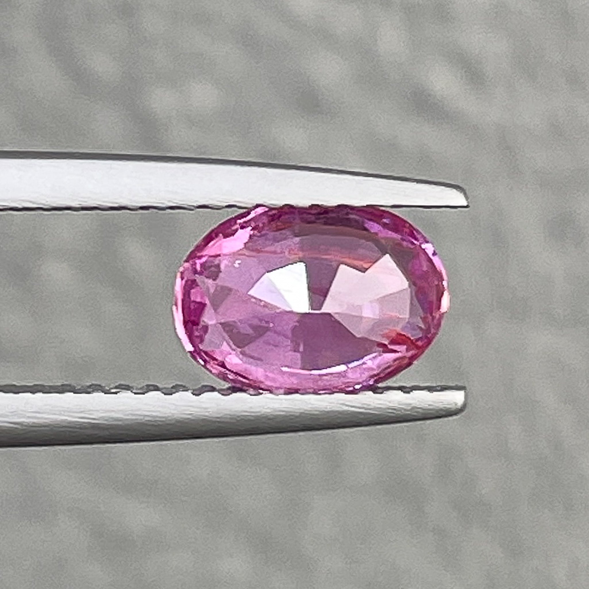 Natural pink sapphire loose gemstone, 1.65 Ct oval cut, no heat, from NASHGEMS, suitable for engagement rings.