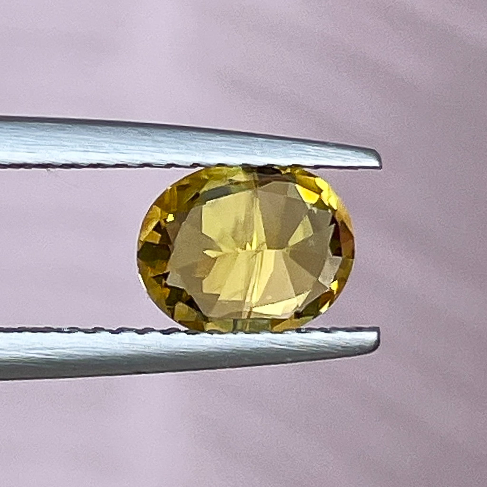 Natural yellow sapphire loose gemstone, 1.27 Ct oval cut by NASHGEMS, heat-treated yellow sapphire for engagement rings.