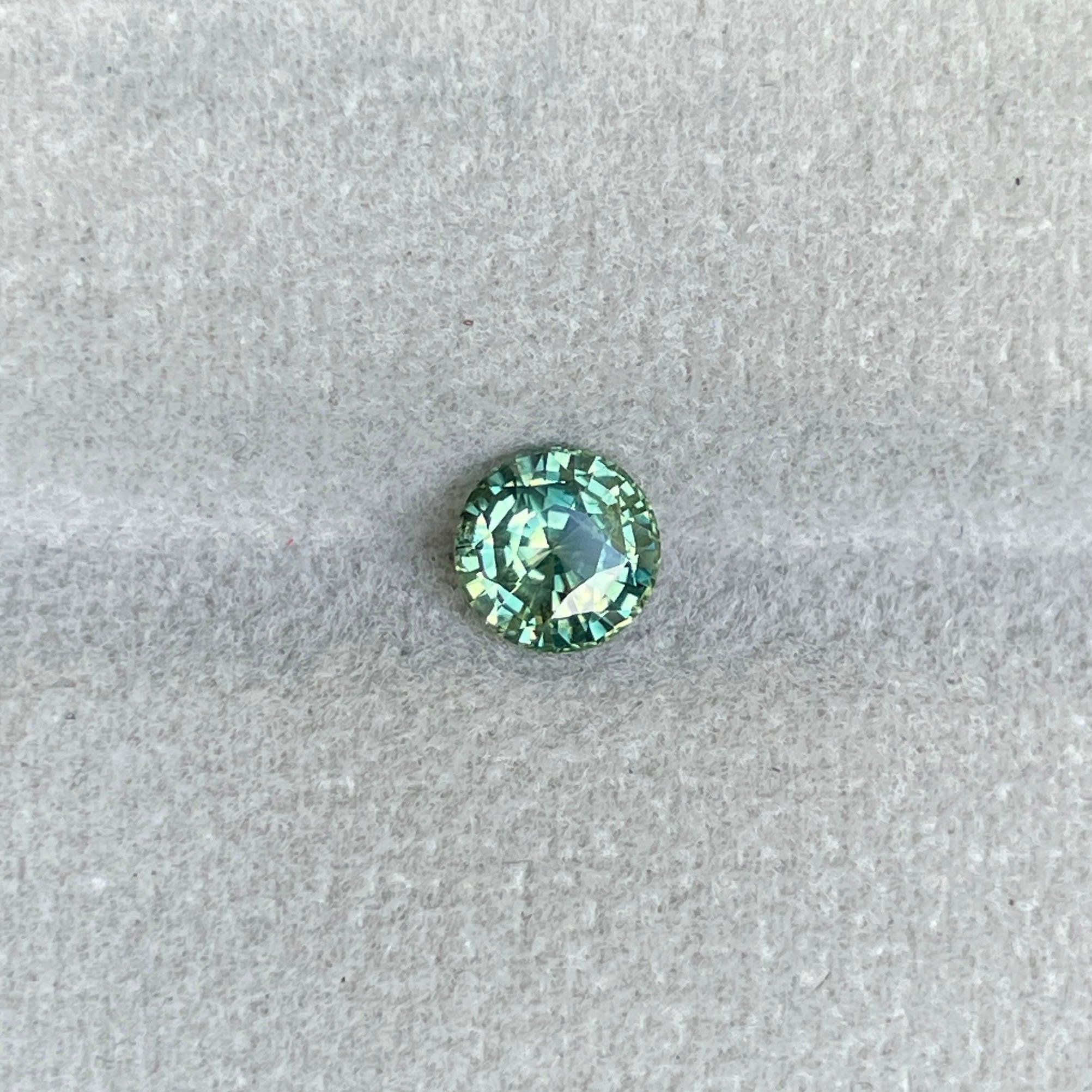 light green sapphire gemstone