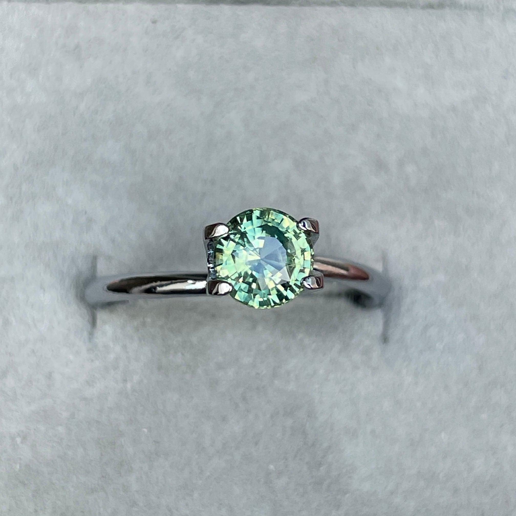 light green sapphire gemstone