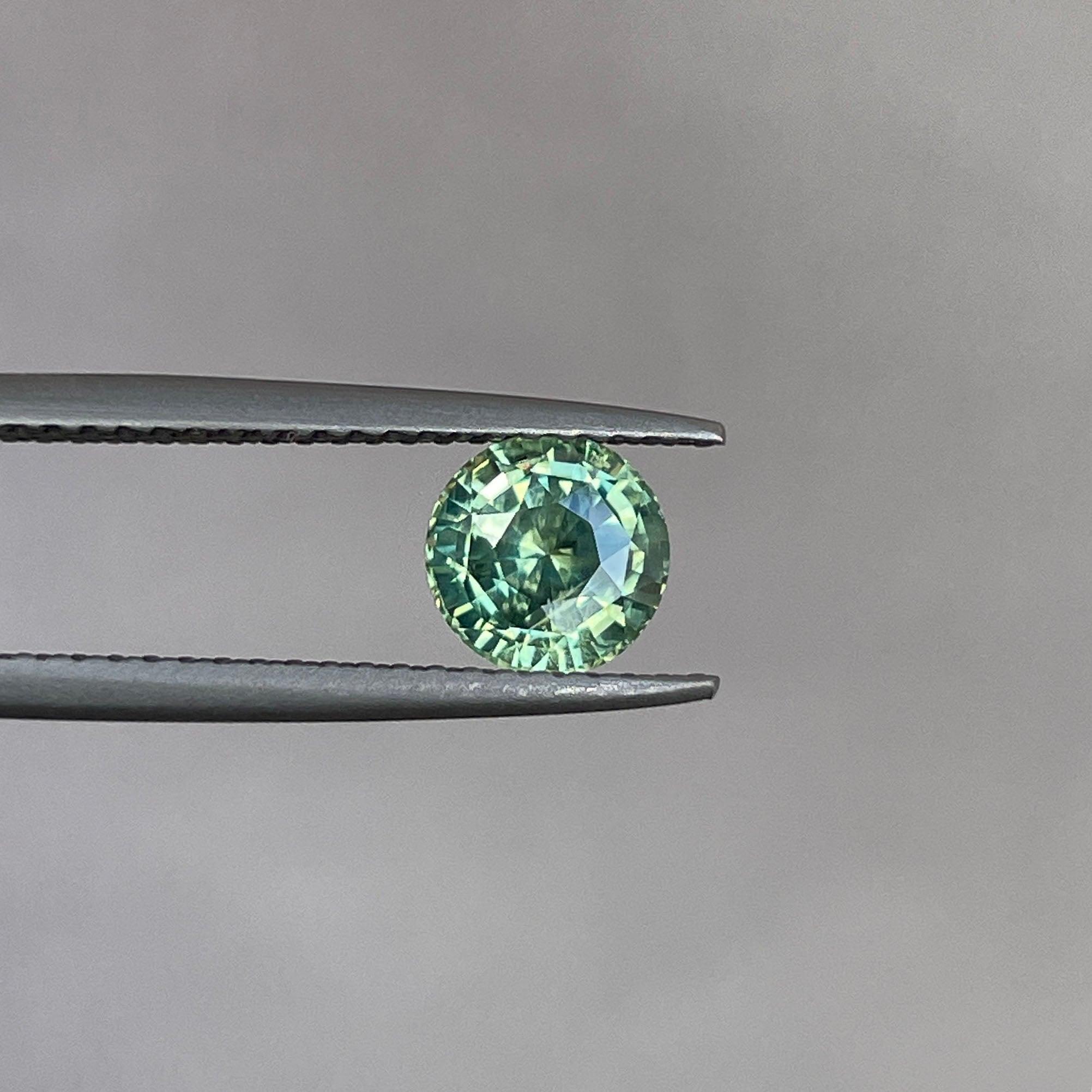 light green sapphire gemstone