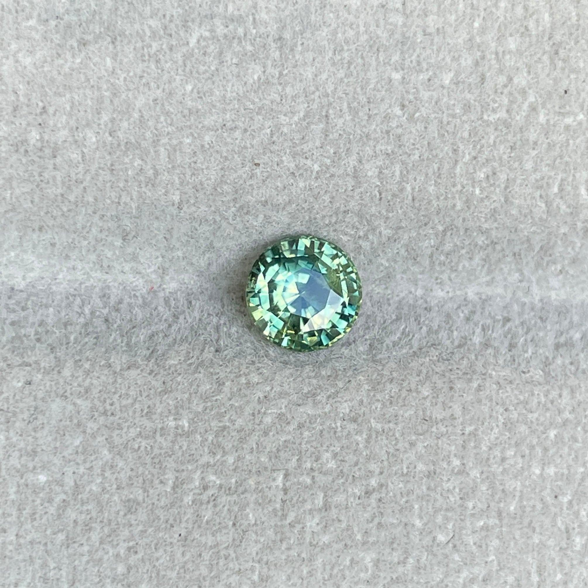 light green sapphire gemstone