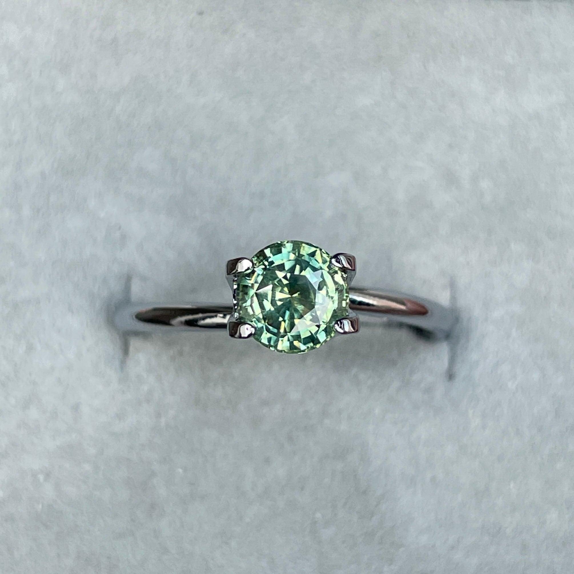 light green sapphire gemstone