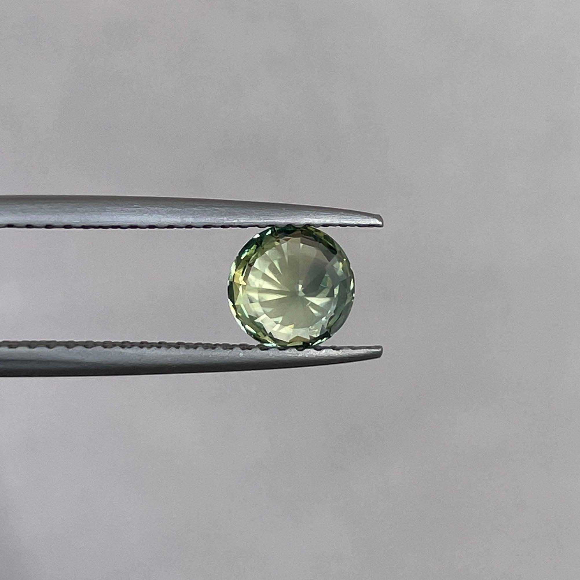 light green sapphire gemstone