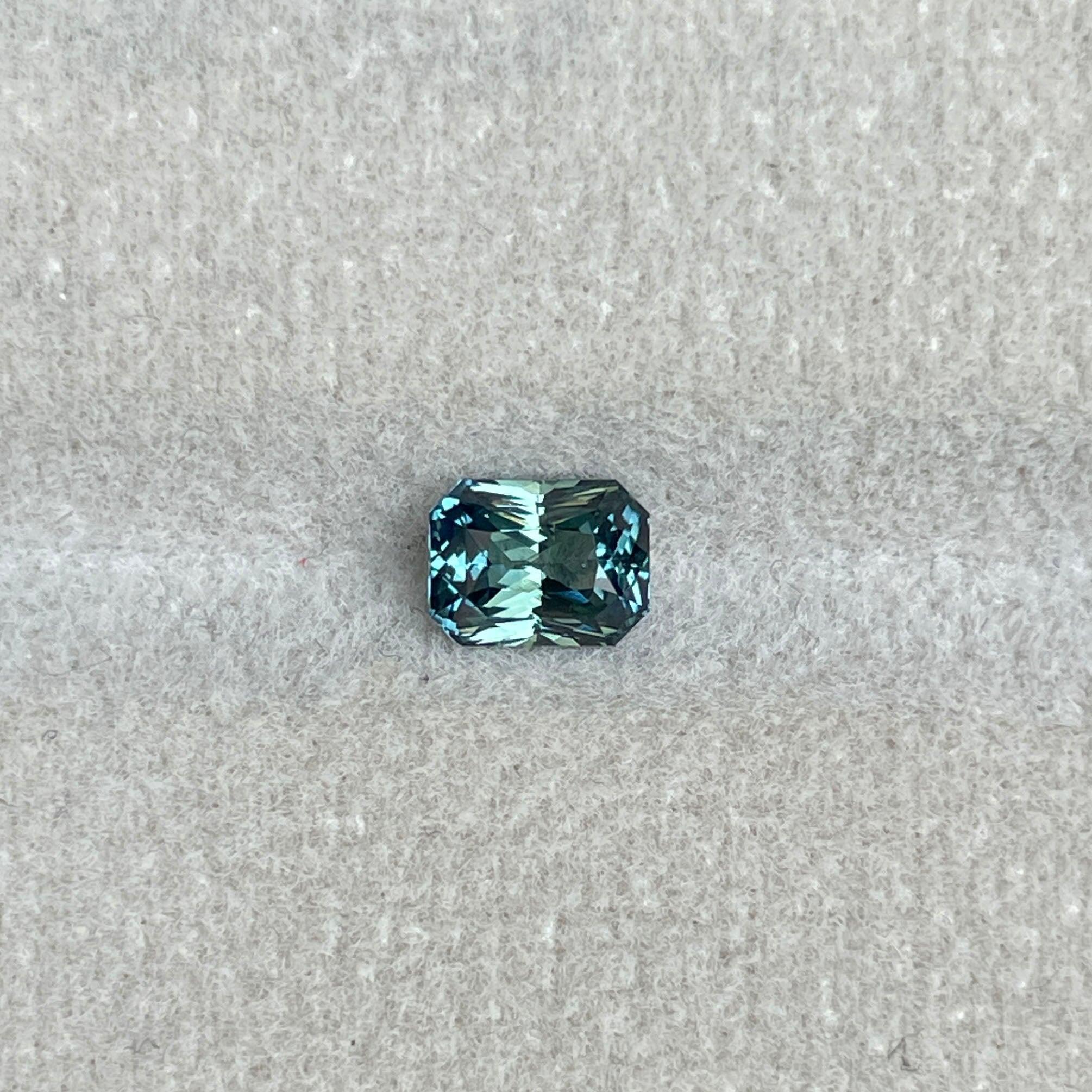 loose teal sapphire