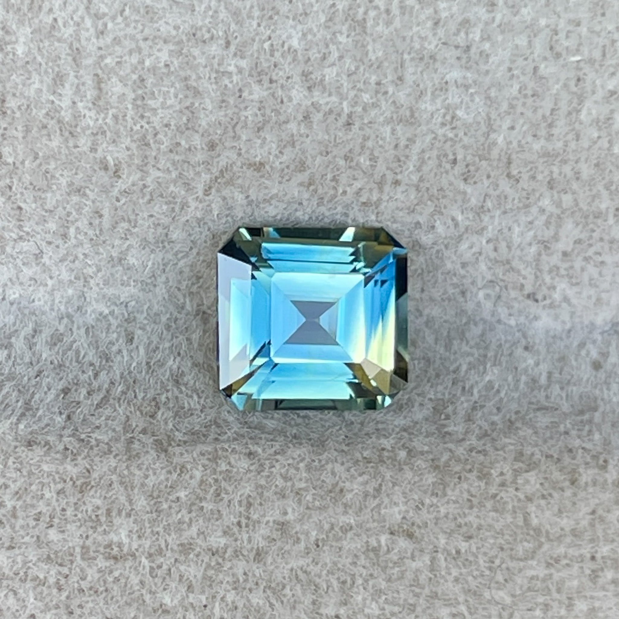 Teal sapphire by NASHGEMS, 1.08 Ct emerald cut natural no heat loose sapphire for jewelry or pendants.