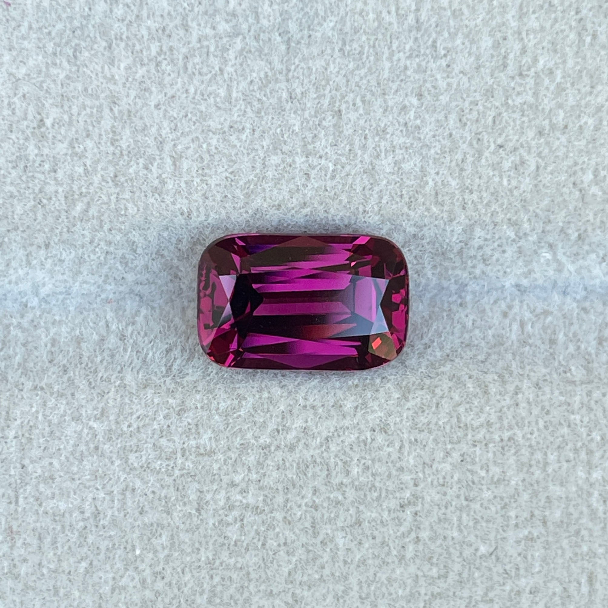 natural purple garnet cushion 3.72