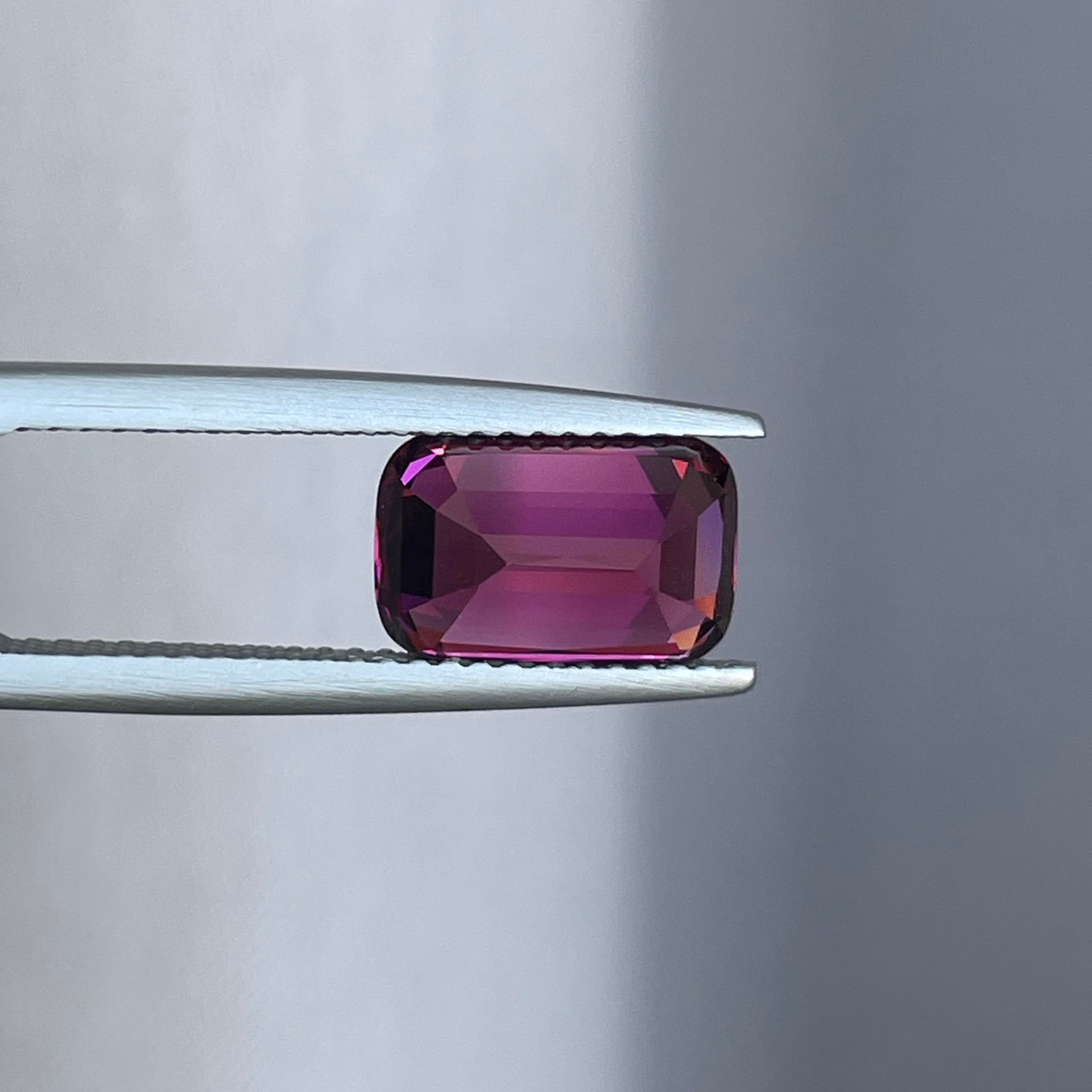 natural purple garnet cushion 3.72