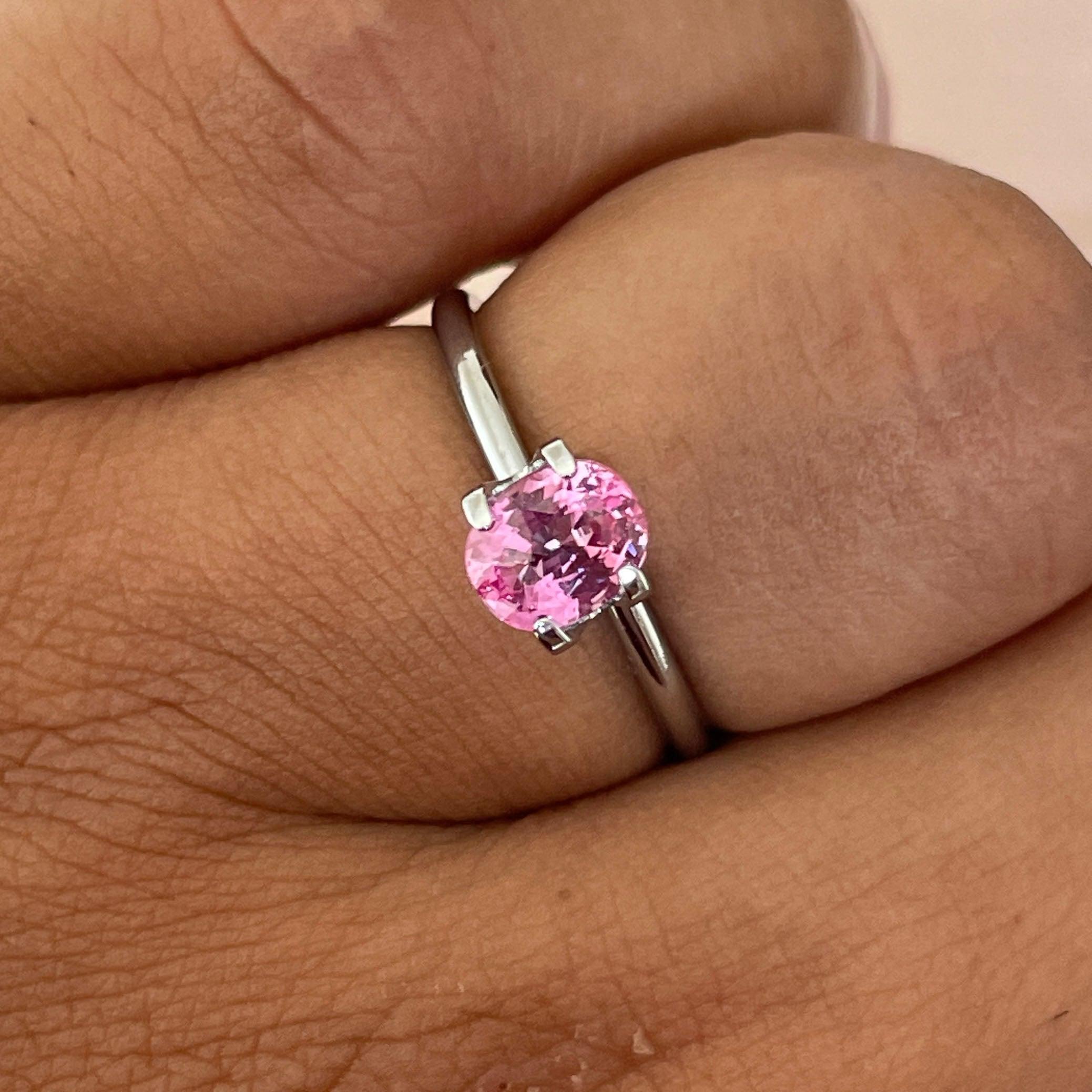 pink sapphire promise ring