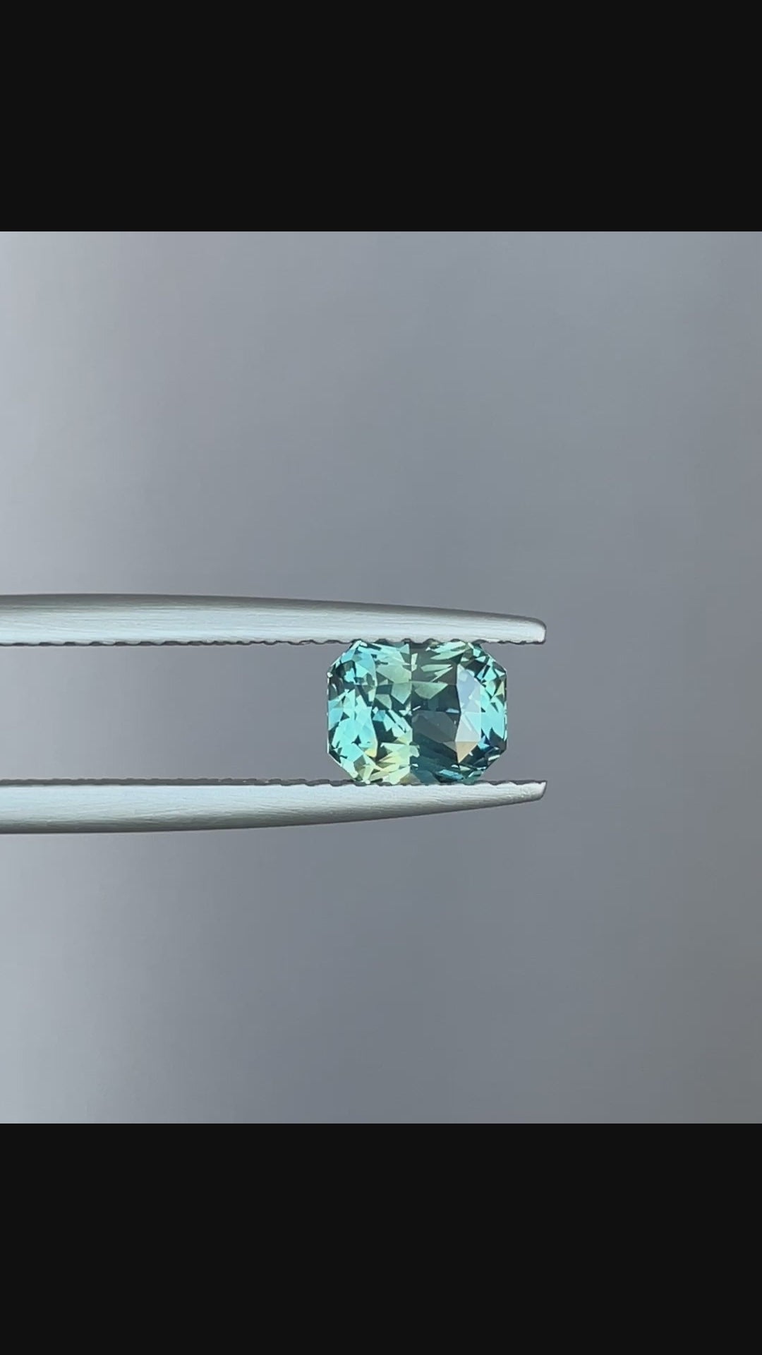 NATURAL BLUE GREEN SAPPHIRE RADIANT 1.28