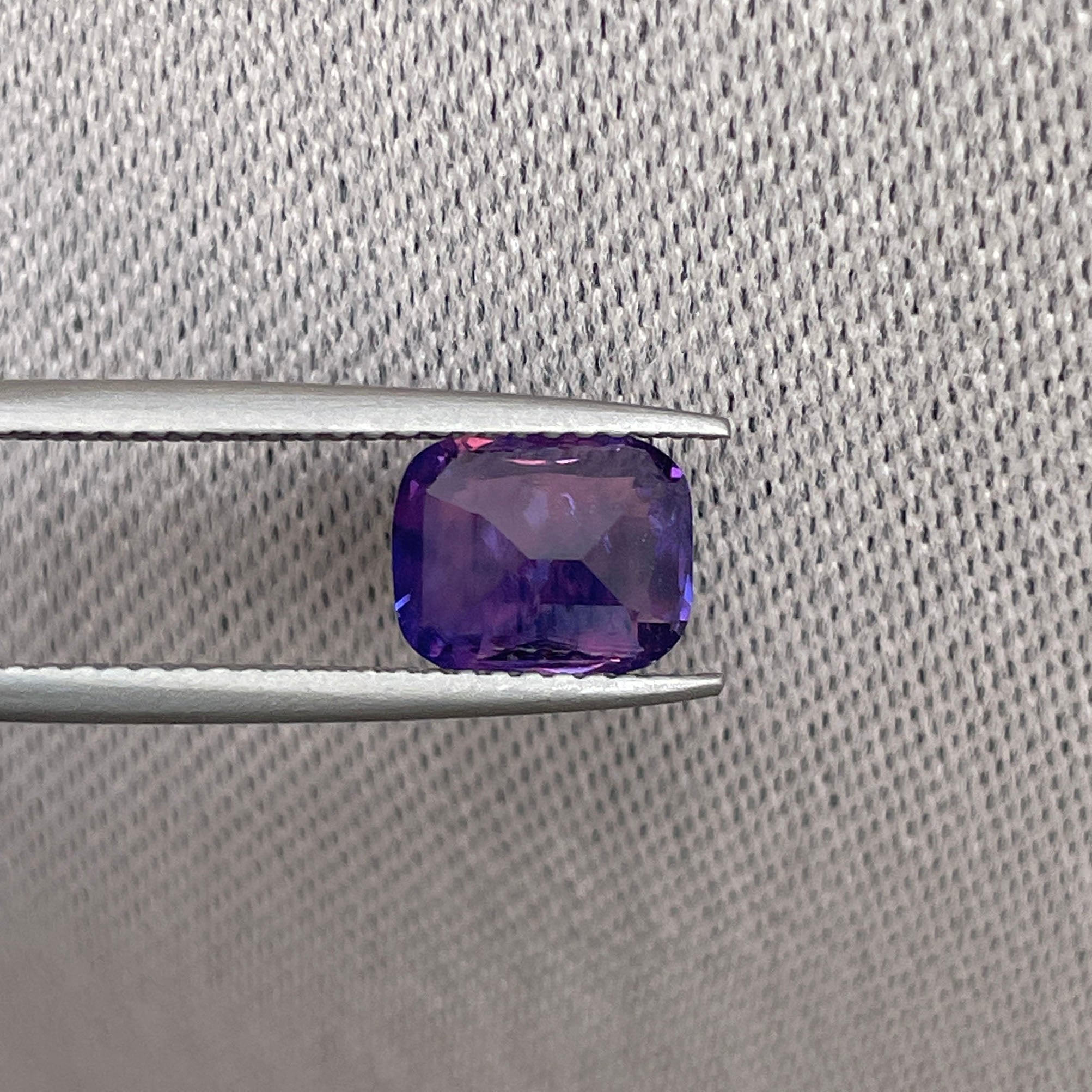 purple sapphire 2.14 gemstone
