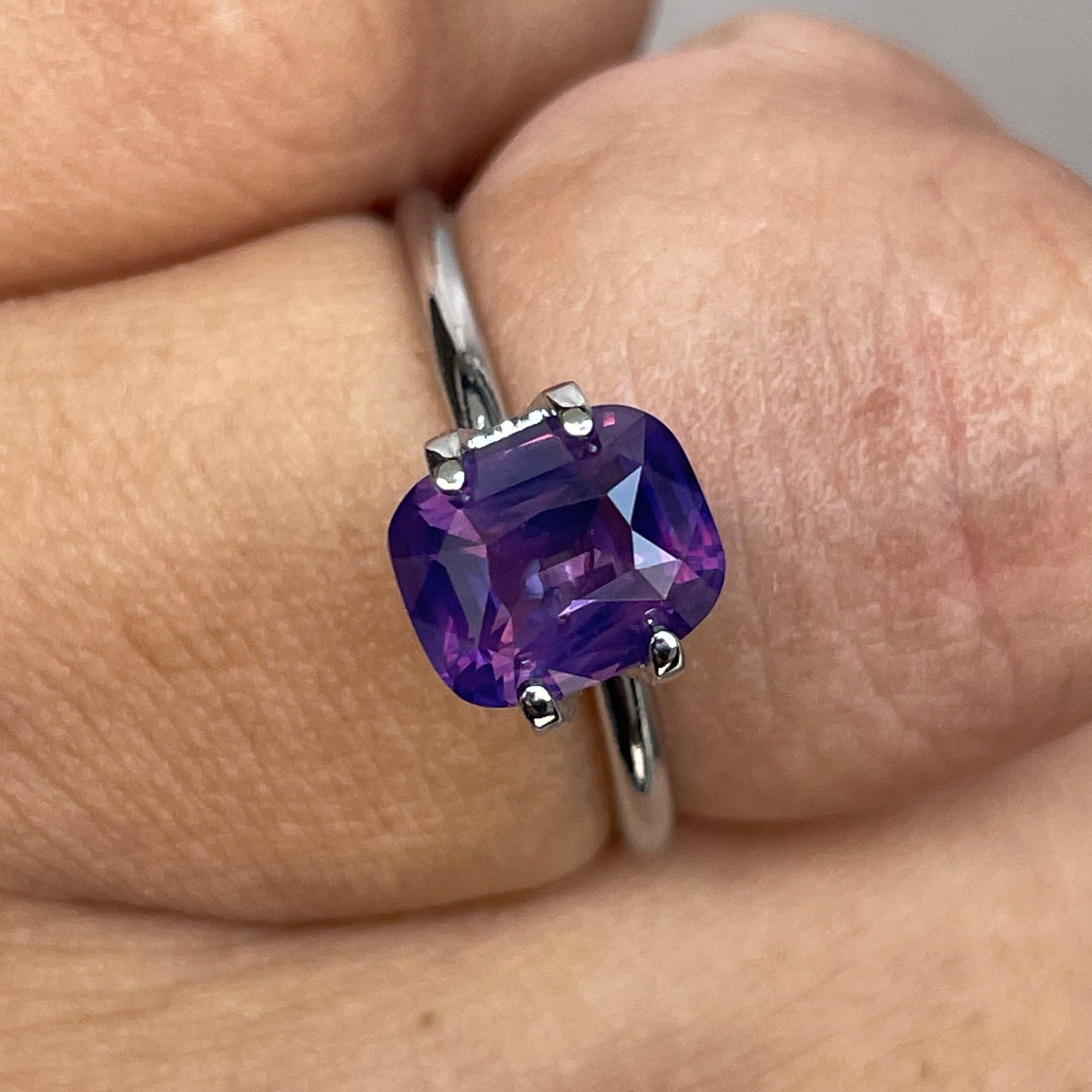 purple sapphire 2.14 gemstone