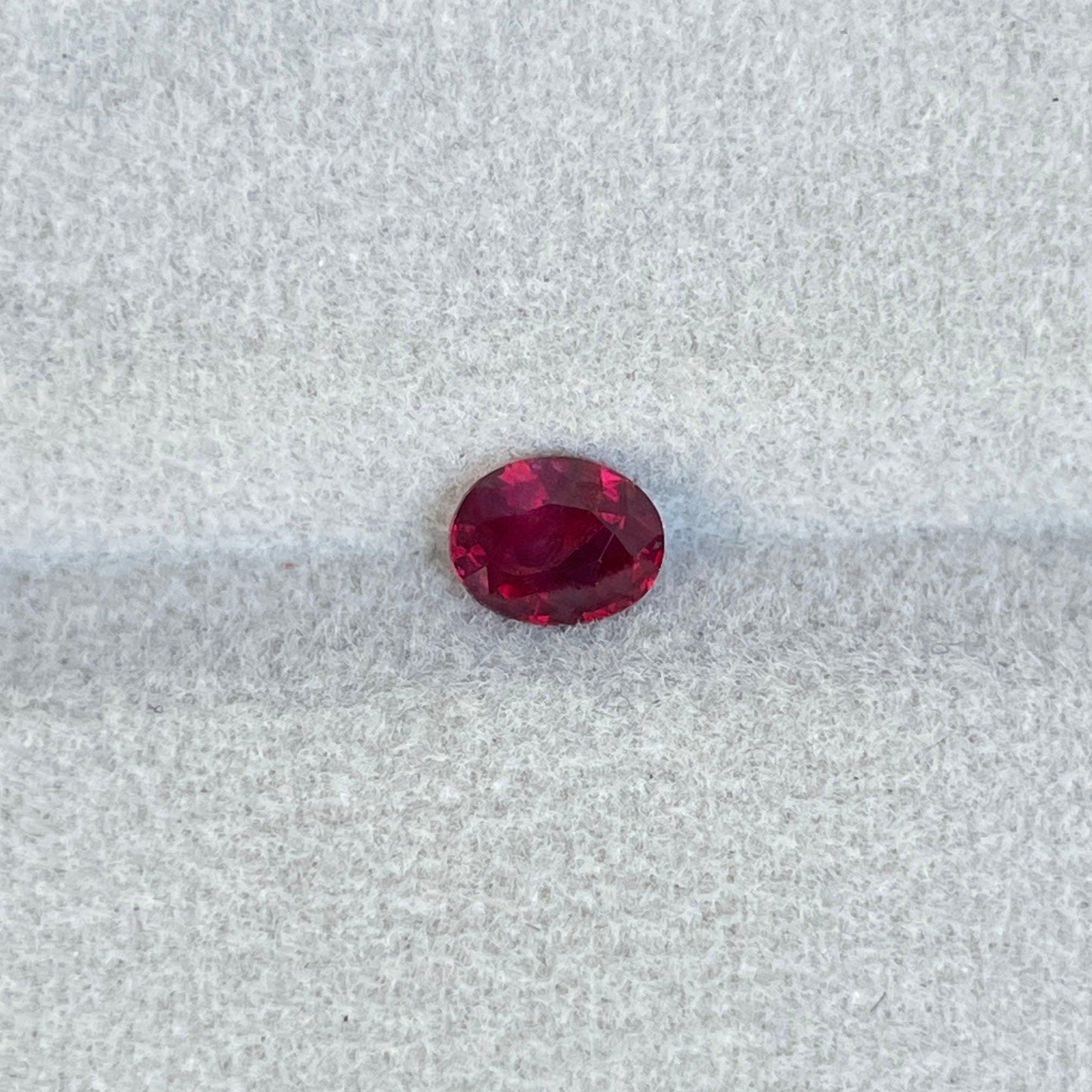 ruby stone with ring