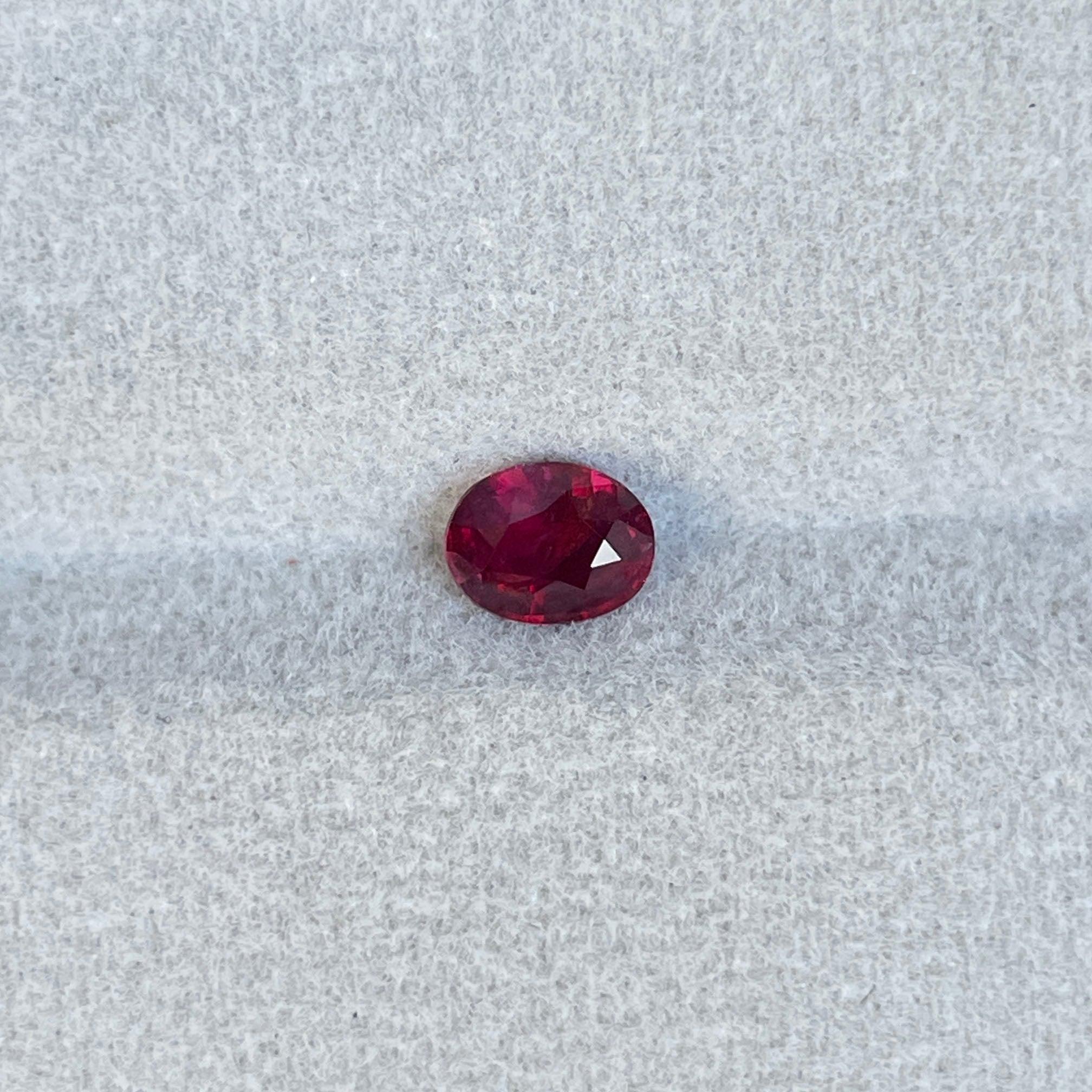 ruby stone with ring