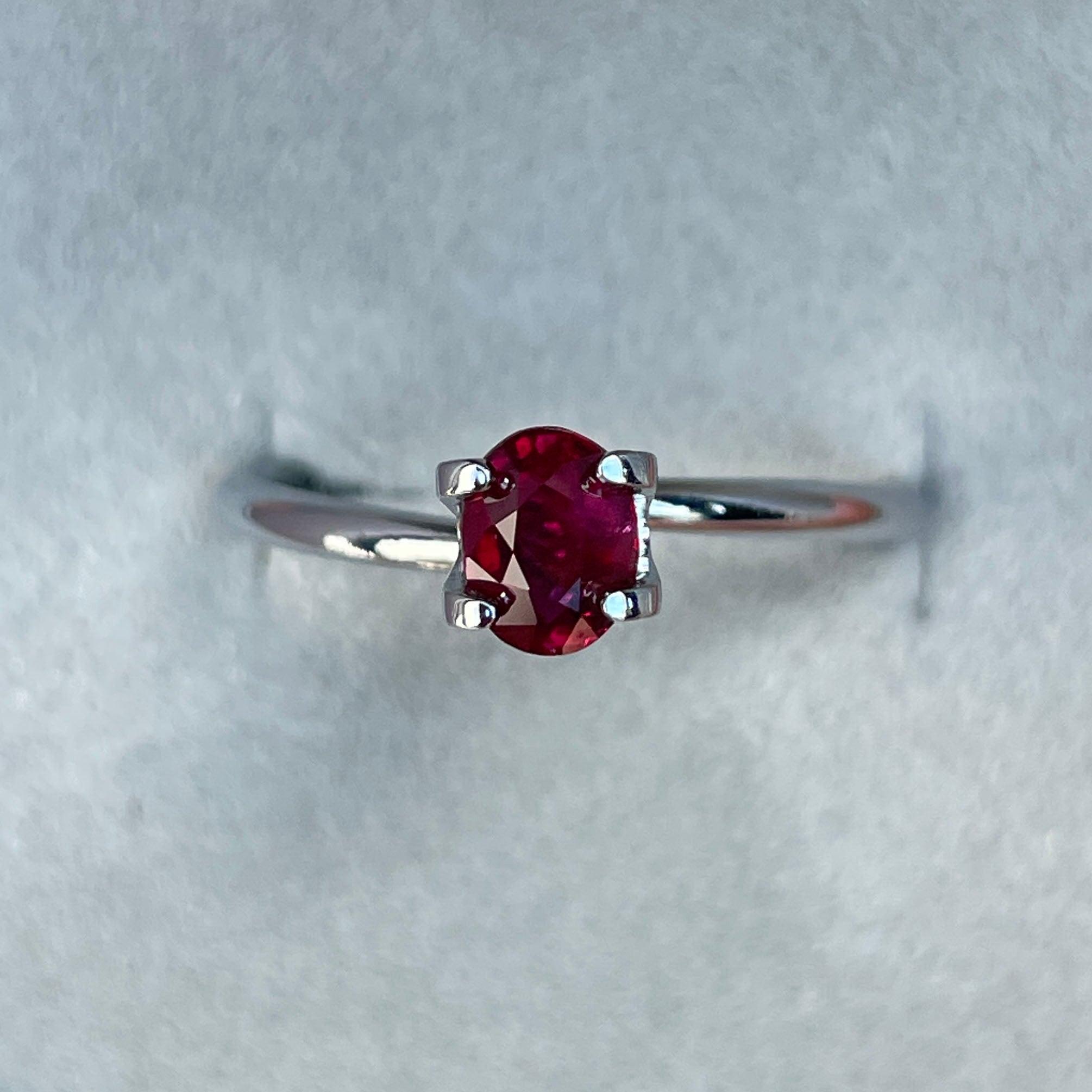 ruby stone with ring