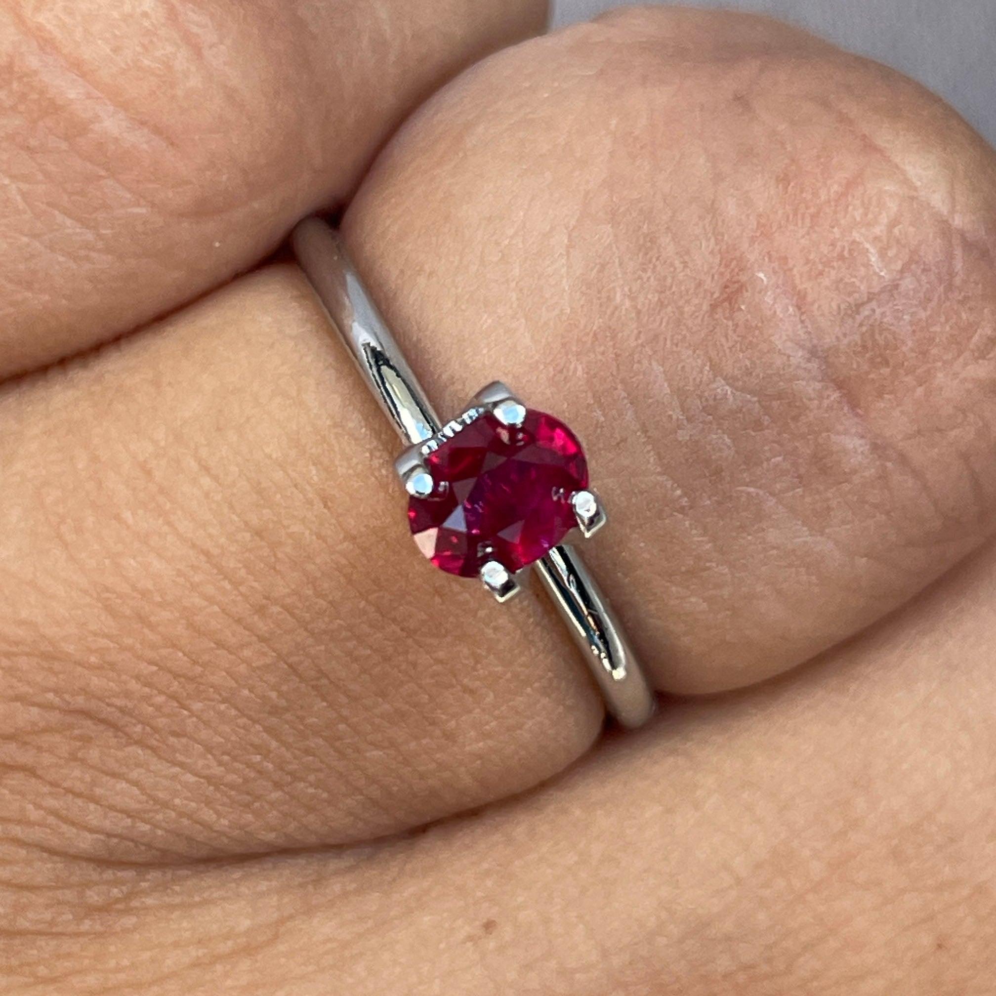 ruby stone with ring
