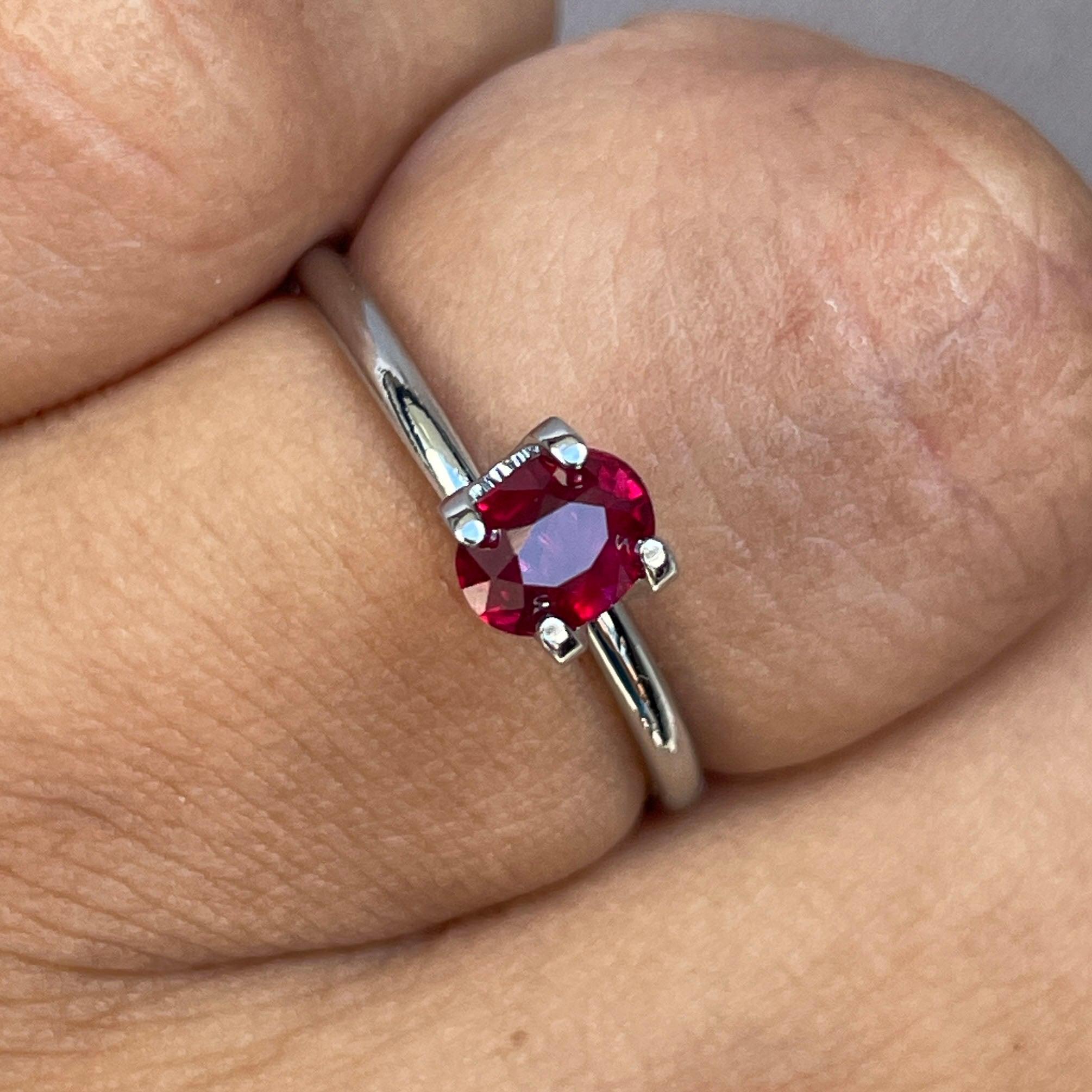 ruby stone with ring