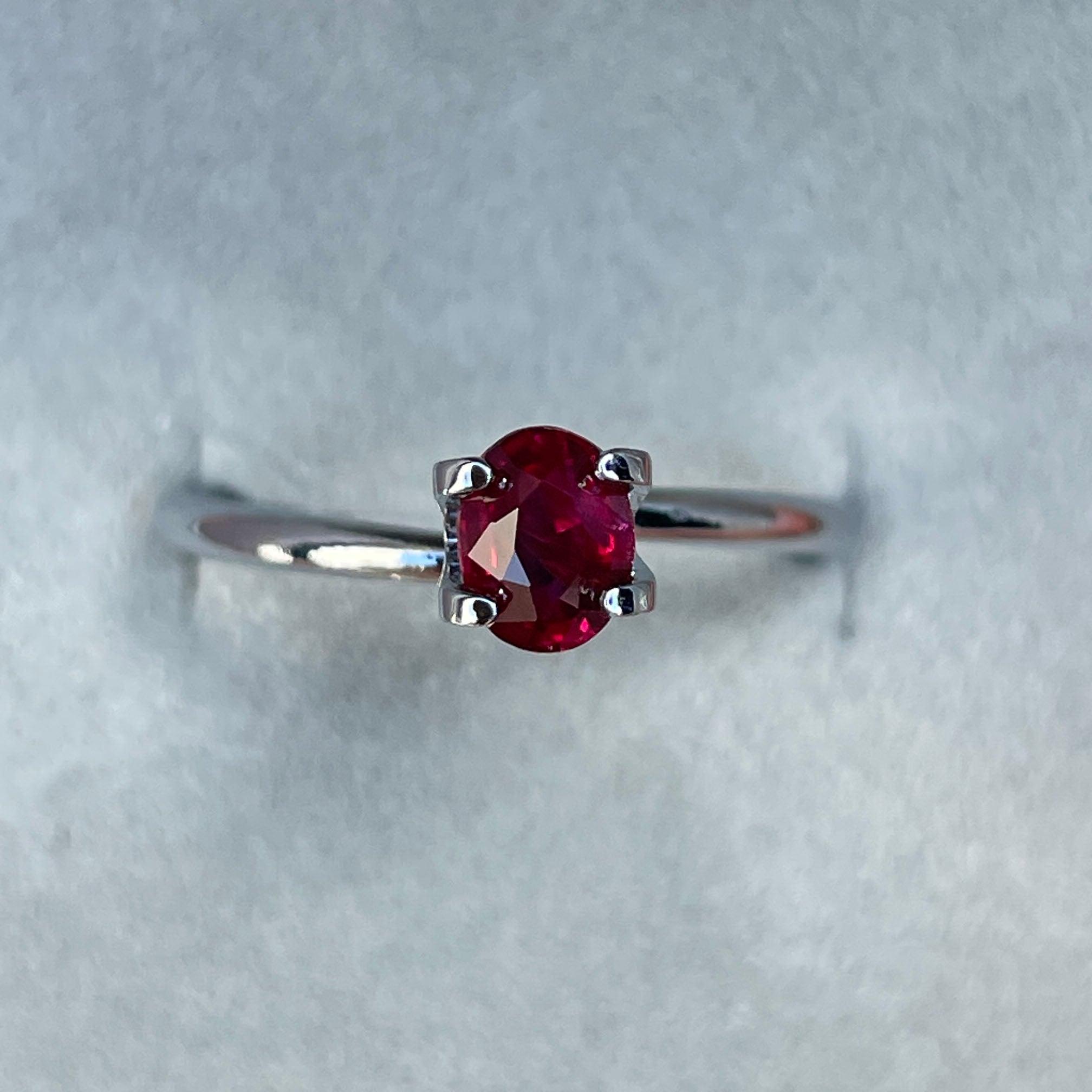 ruby stone with ring