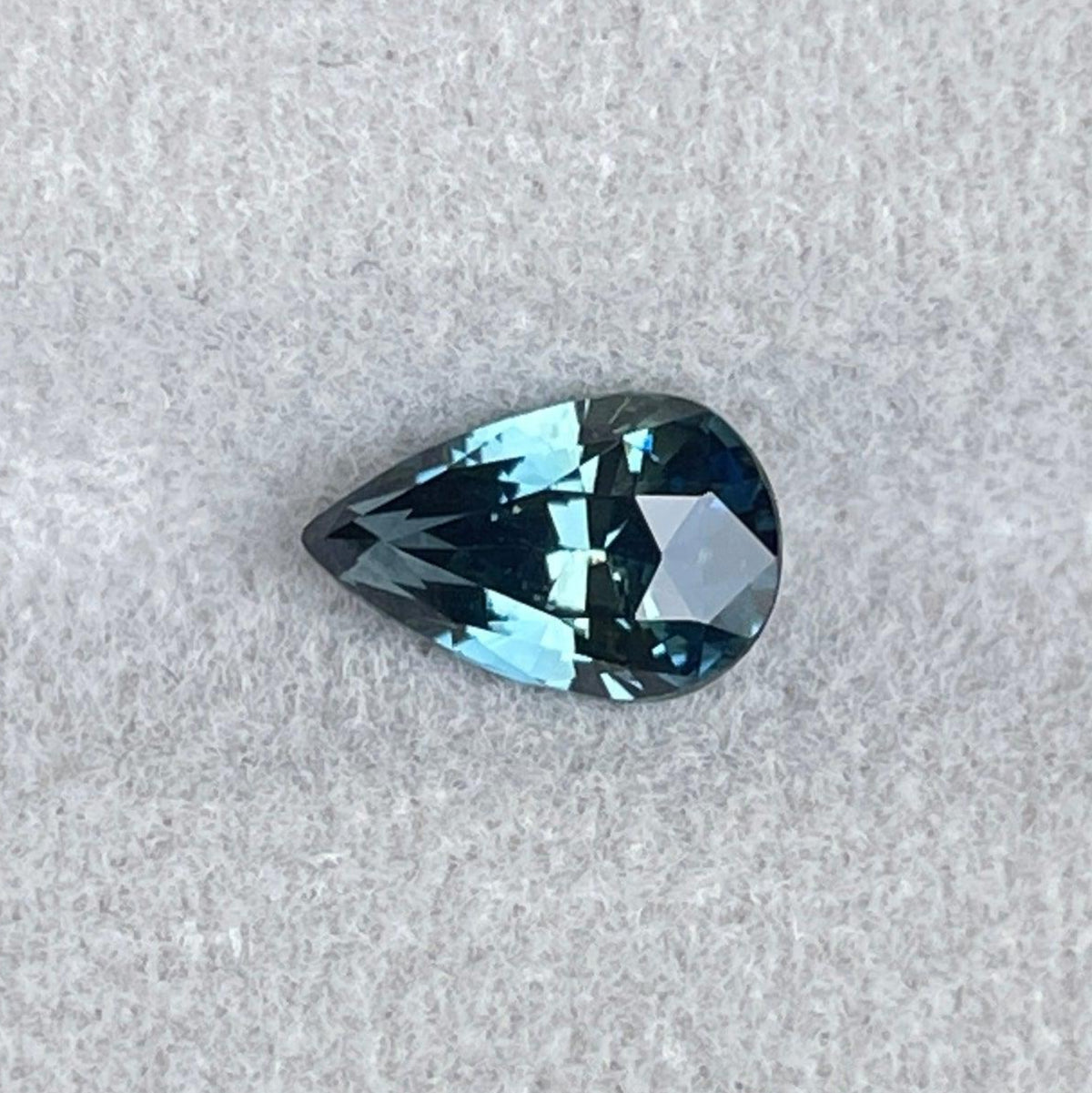 Teal blue and green parti sapphire pear drop cut gemstone, 1.43 carats, loose gem for engagement or wedding rings by NASHGEMS.