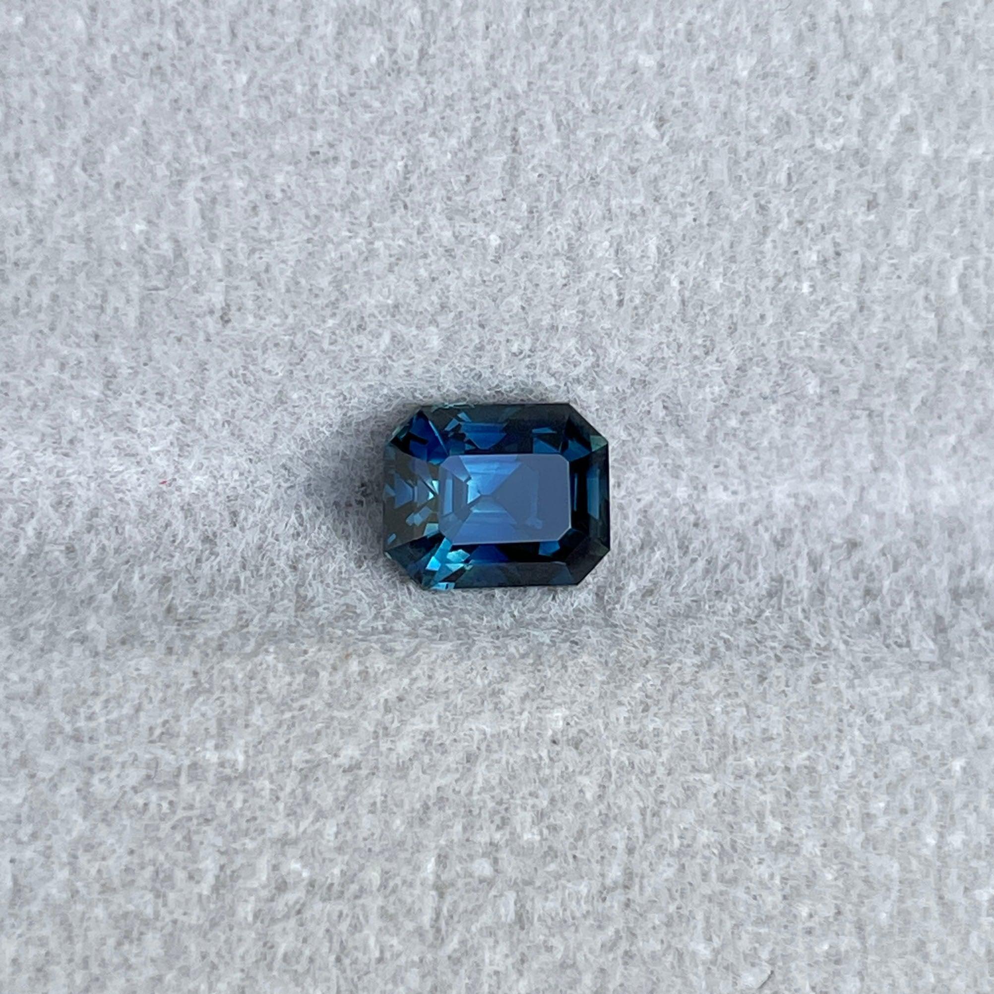 teal sapphire engagement ring